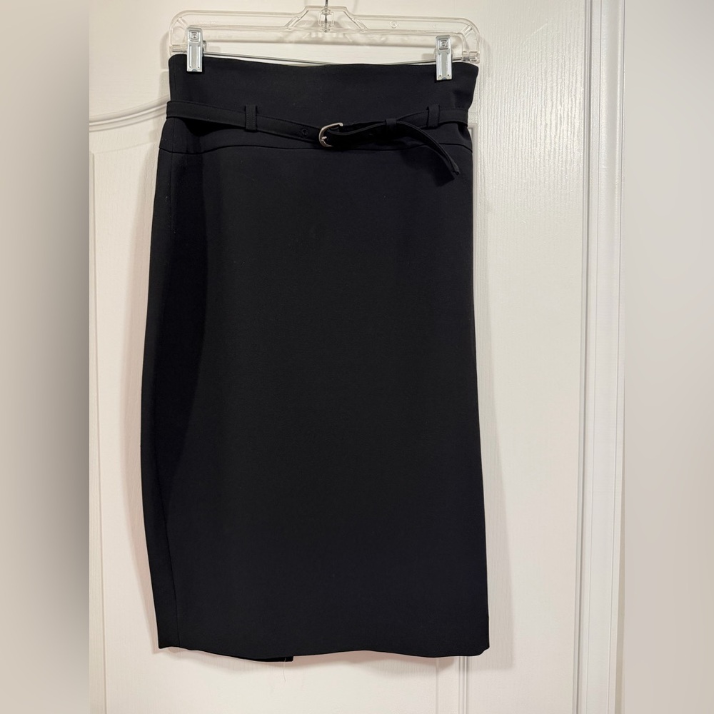 Express Black Pencil Skirt with Belt